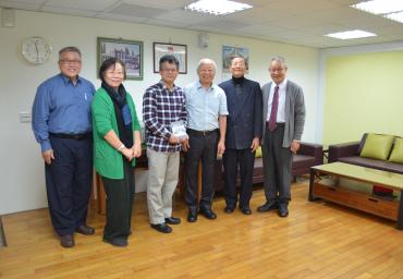 總幹事陳光宇牧師及聖光副院長蔡金城、老師李昇坤牧師來訪